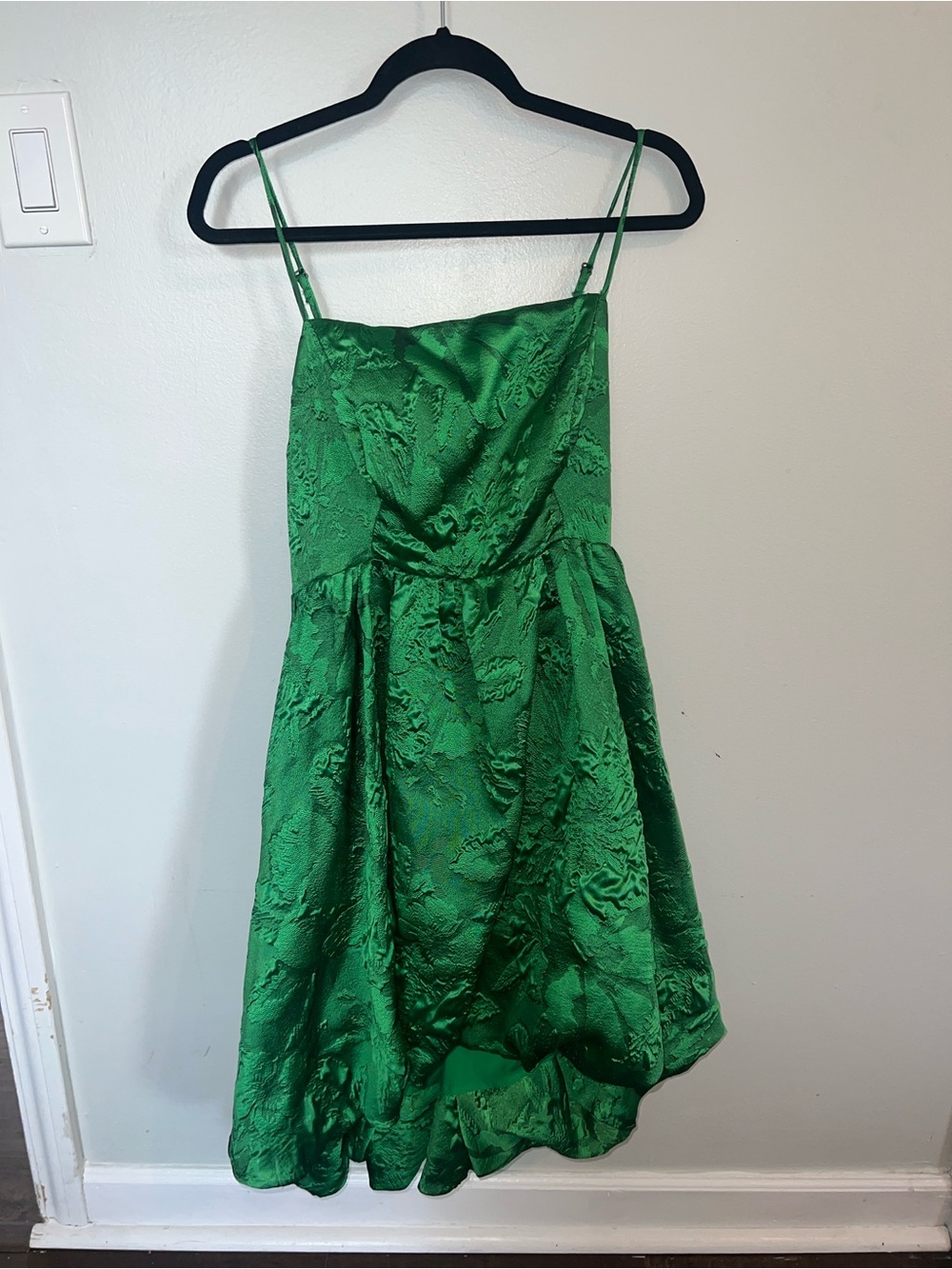 Anthropologie Emerald Green Textured Dress
